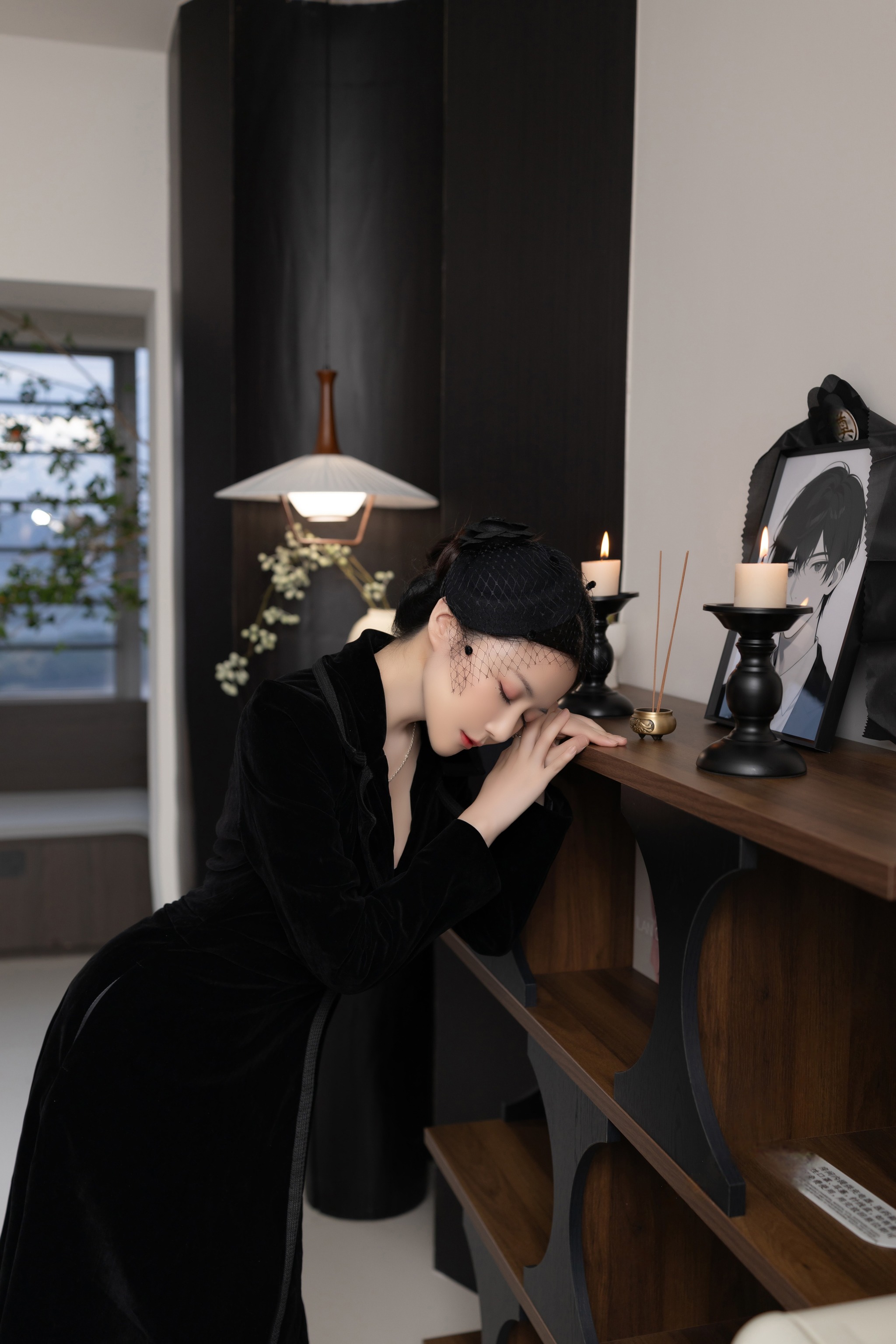 图片[1]-鱼子酱Fish – NO.233 （私拍） 未亡人[120P]-XikXak